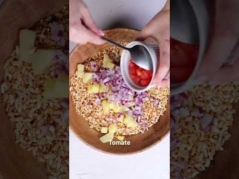 ¿Has probado el Bhelpuri? 🌏 La receta india que te hará viajar con cada bocado ✨🍚