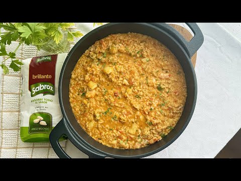 🦐🍚 ¡Arroz con Sepia y Langostinos! Receta Tradicional y Deliciosa 🌟 (Paso a Paso)