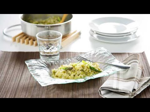 Arroz meloso de espárragos