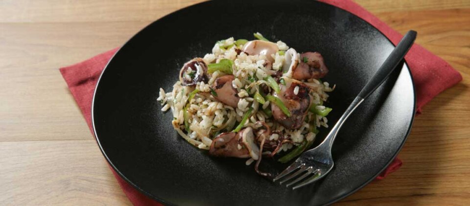 Arroz con chipirones, receta fácil y rápida