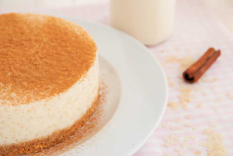 Tarta de arroz con leche