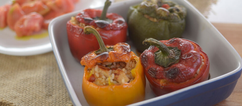 Pimientos rellenos de arroz: receta completa