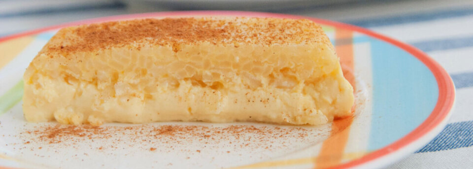 Puding de arroz con leche
