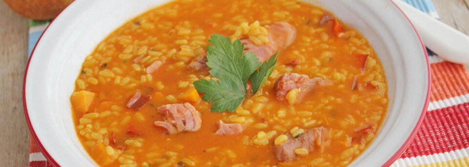 Arroz meloso con atún