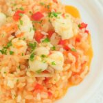 Arroz meloso de rape y langostinos
