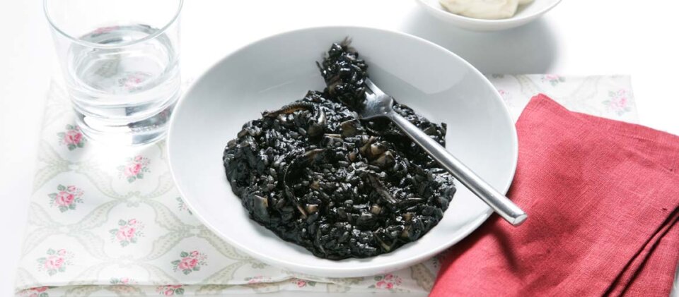 Receta de arroz negro con Thermomix