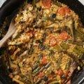 paella de verduras lista