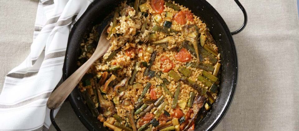 Paella de verduras