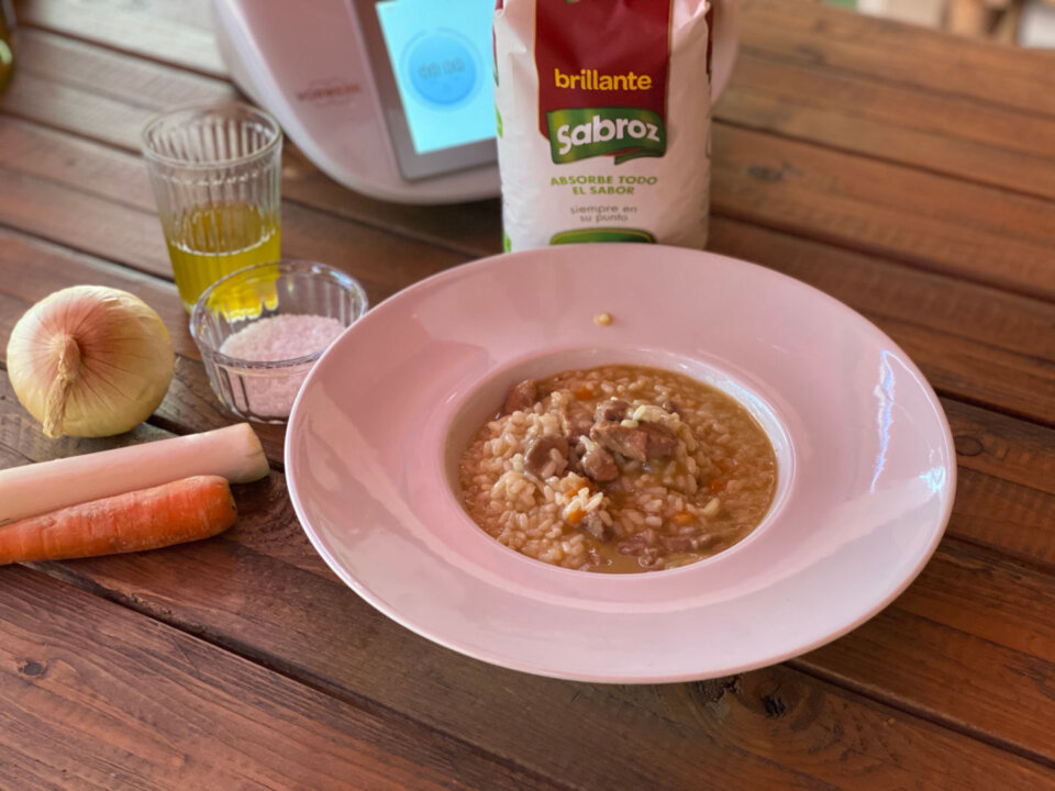 Arroz con carrilleras en Thermomix