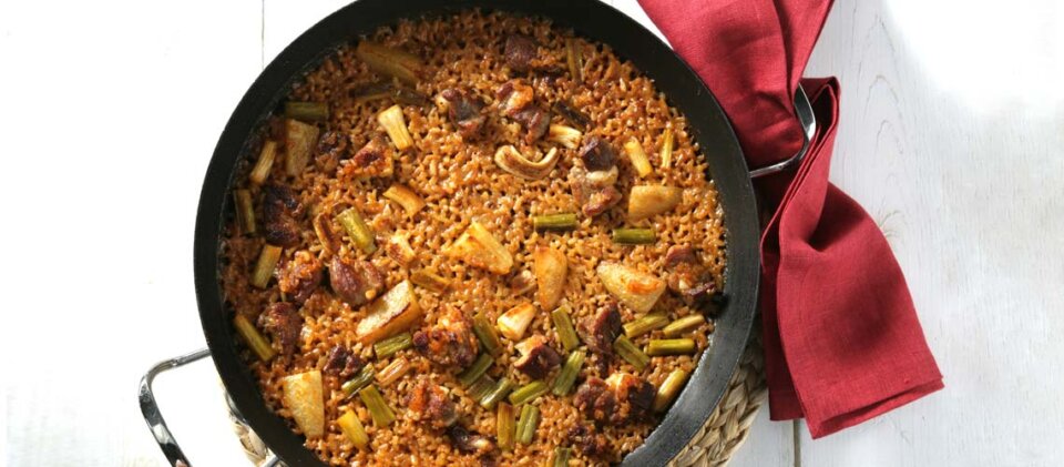 Paella carne: receta fácil y deliciosa