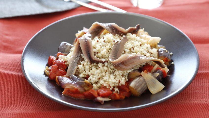 Foto de Escalibada de quinoa con anchoas
