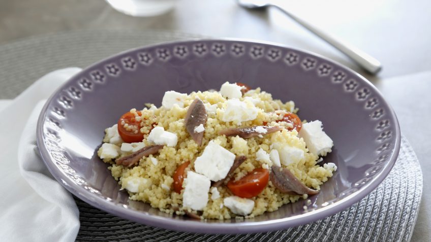 Foto de Cous cous con queso feta y anchoas