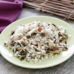 Arroz Basmati con champiñones