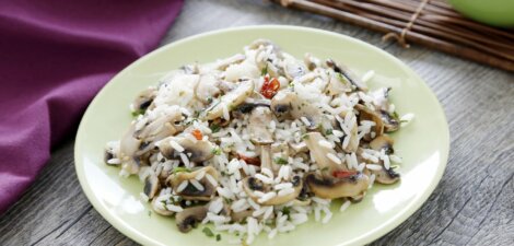 imagen receta Arroz Basmati con champiñones