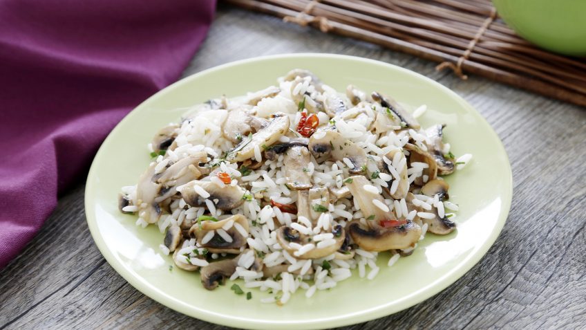 Foto de Arroz Basmati con champiñones