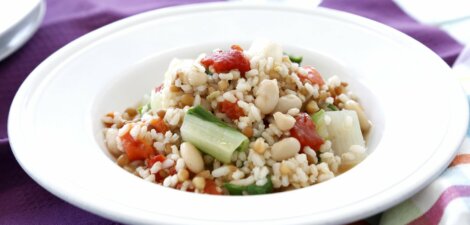 Receta de Guiso de Arroz integral y legumbres