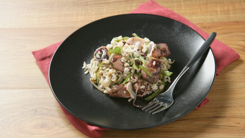 Foto de Arroz con chipirones