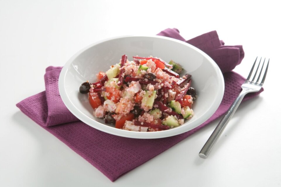 Ensalada de quinoa y remolacha