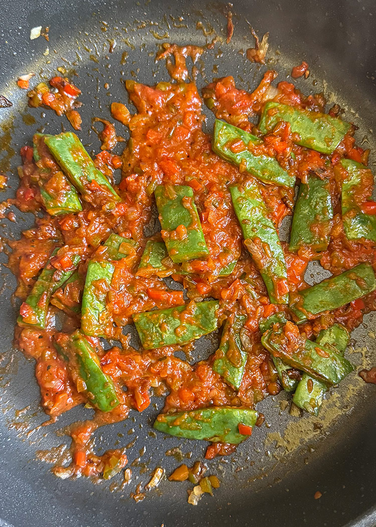 sofrito para paella carne y verduras