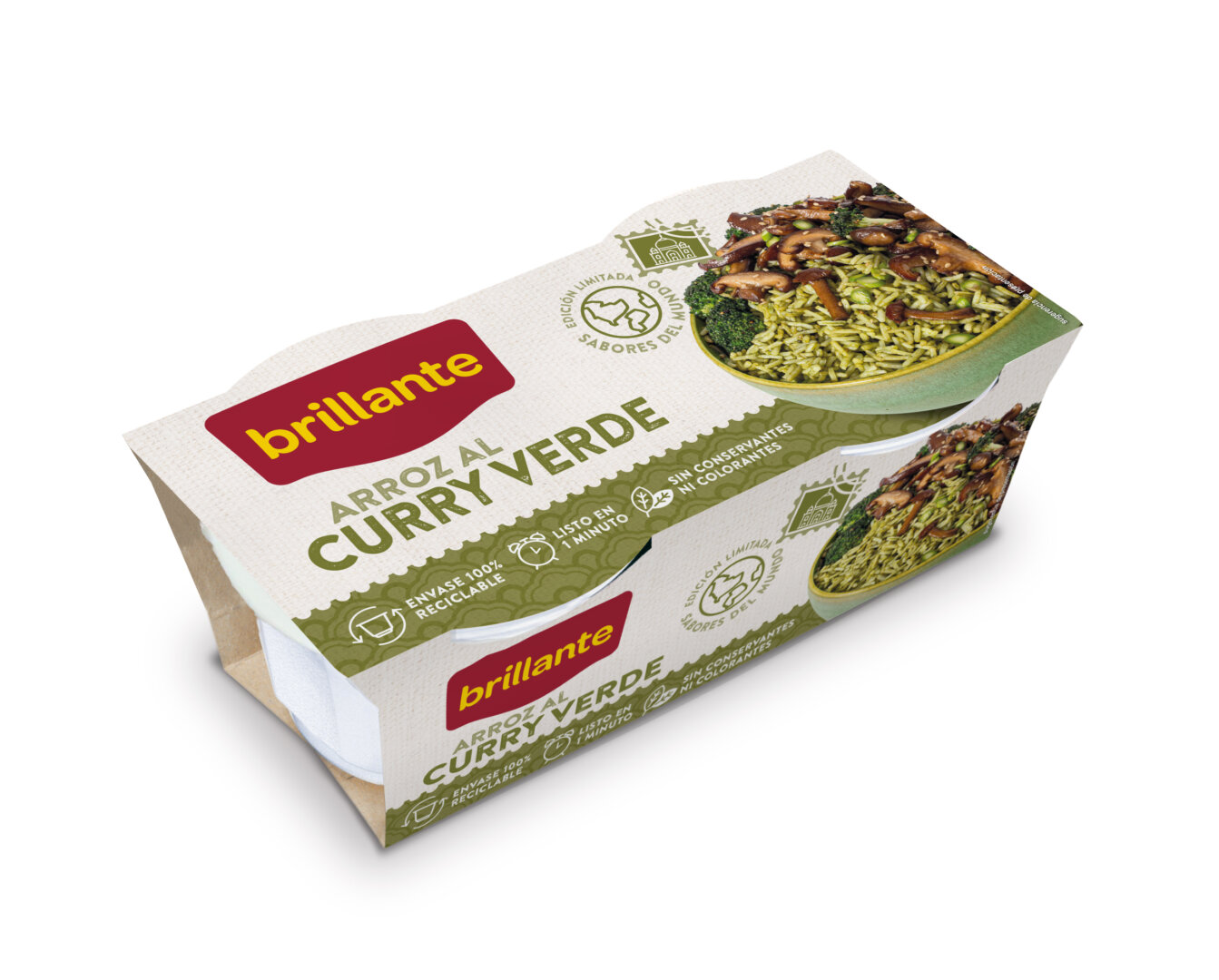 Vasitos de Arroz Basmati al curry Arroz Brillante