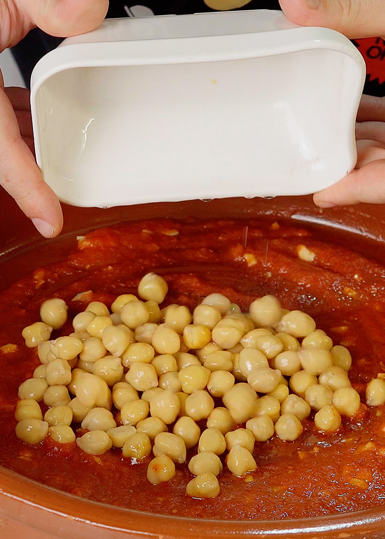 echar garbanzos para arroz con costa Elche