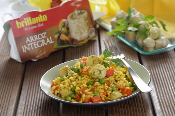 Foto de Arroz integral con verduras