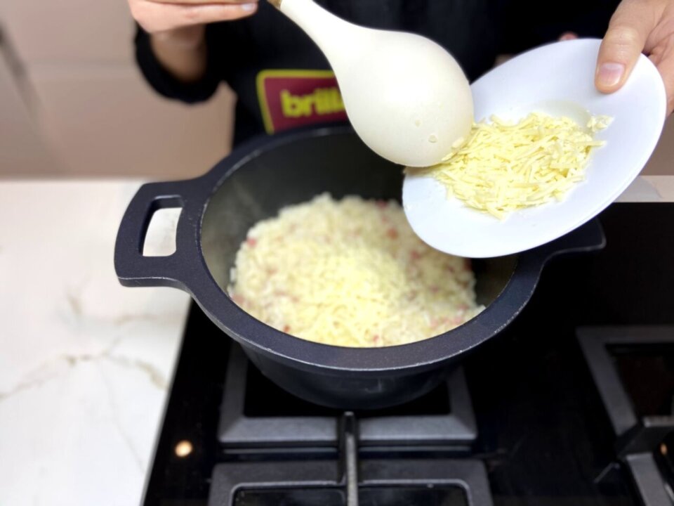 añadimos el queso rallado