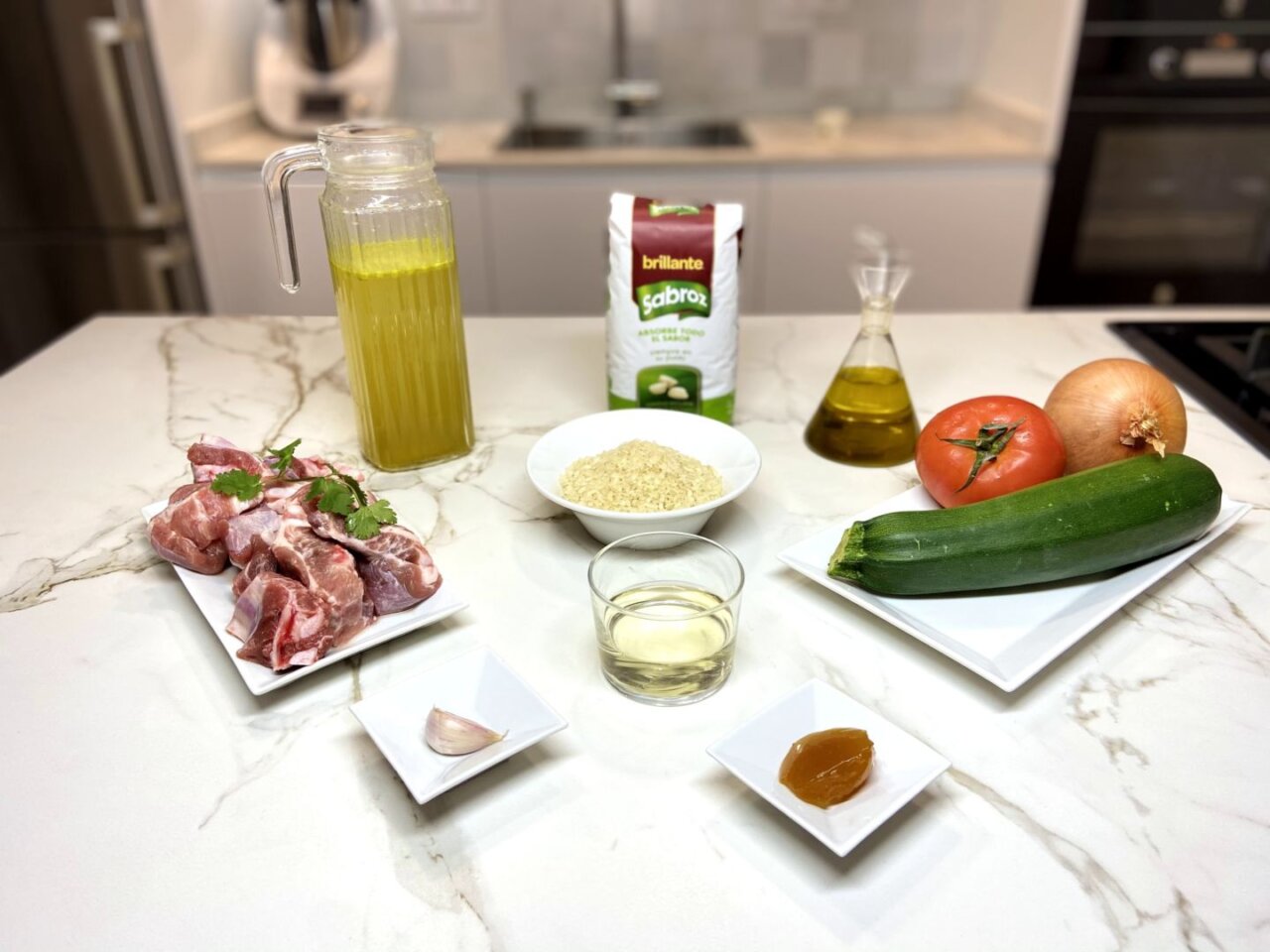 ingredientes para arroz con costillas