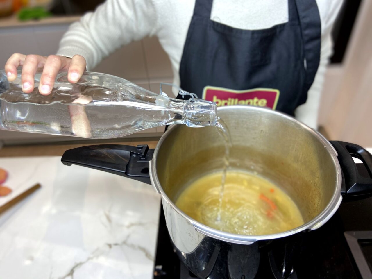 se añade más agua al arroz