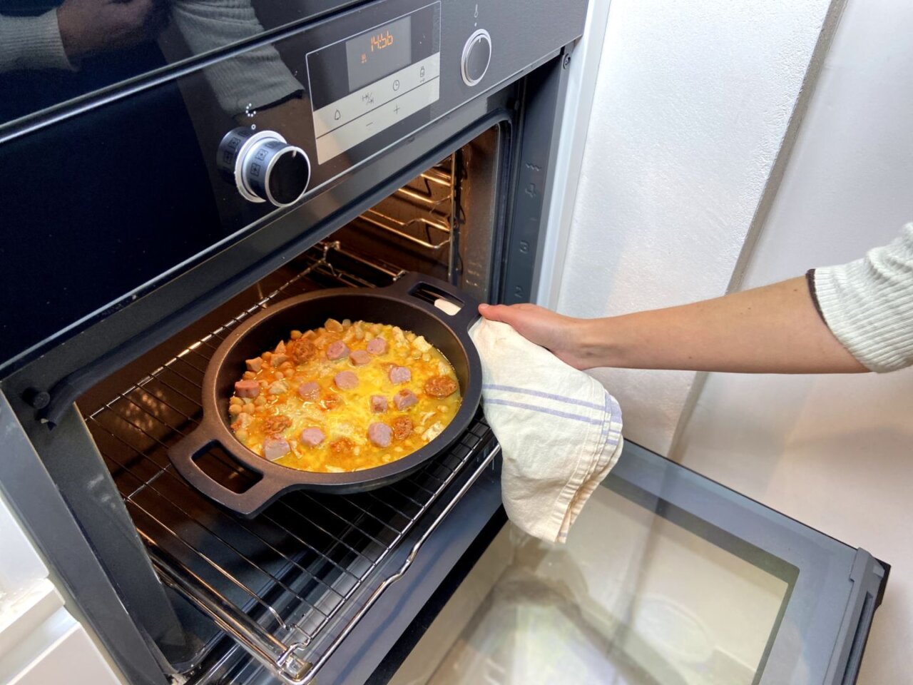 introducimos el arroz en el horno