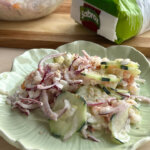arroz con salmón ahumado