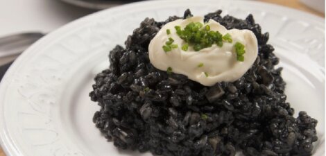 imagen receta Arroz negro con chipirones