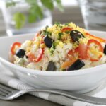Ensalada de arroz con mayonesa