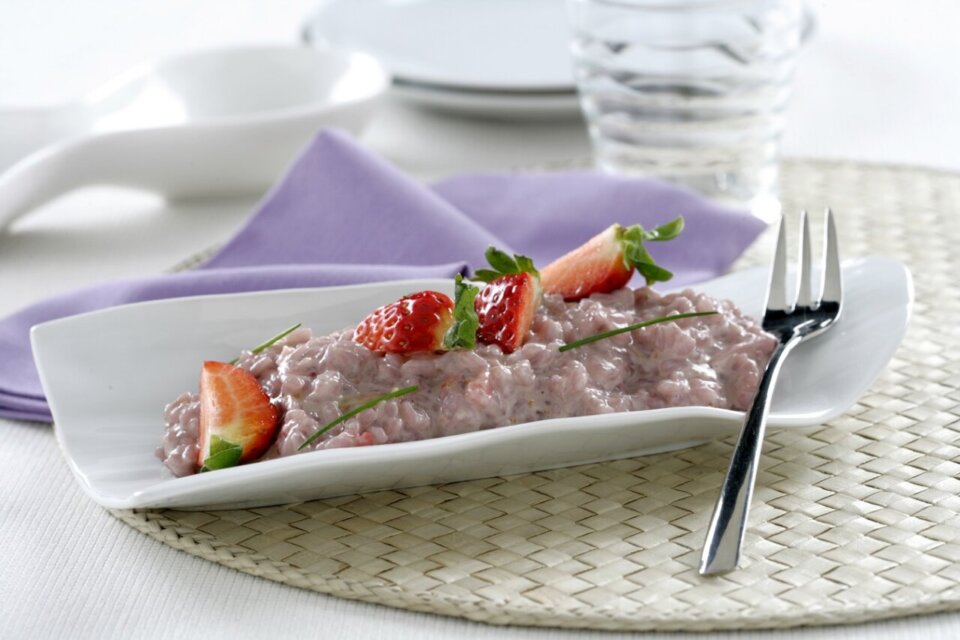 Risotto de fresas