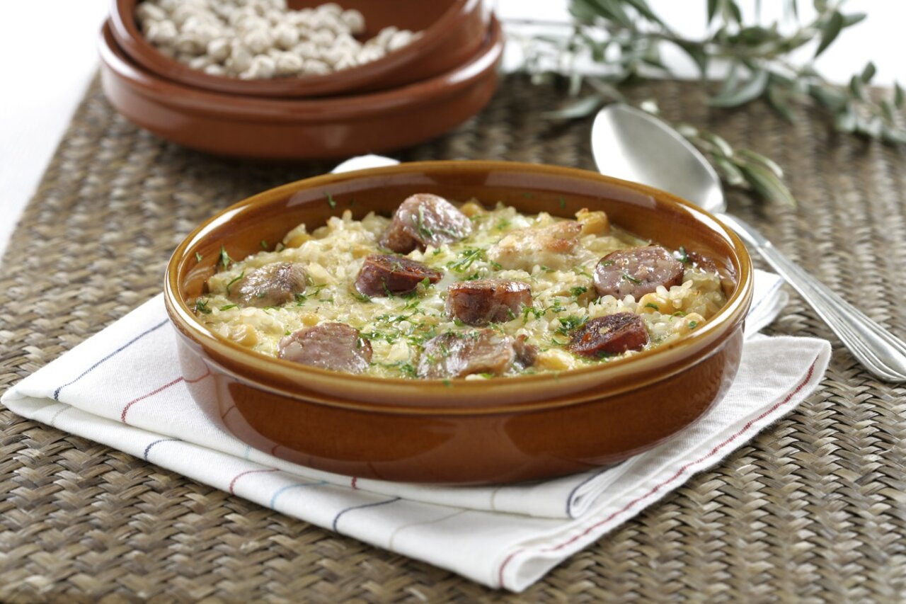 Receta de Arroz con costra al estilo de Elche