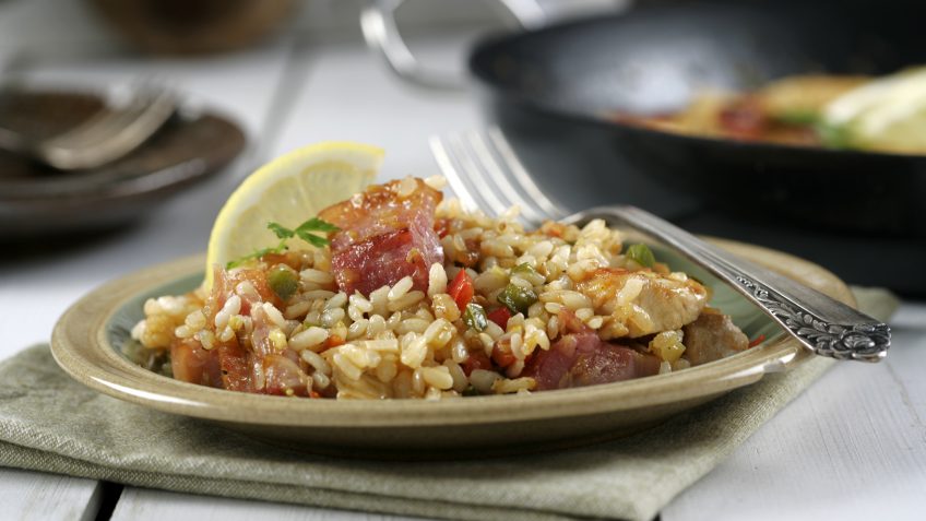 Foto de Arroz con panceta y pollo