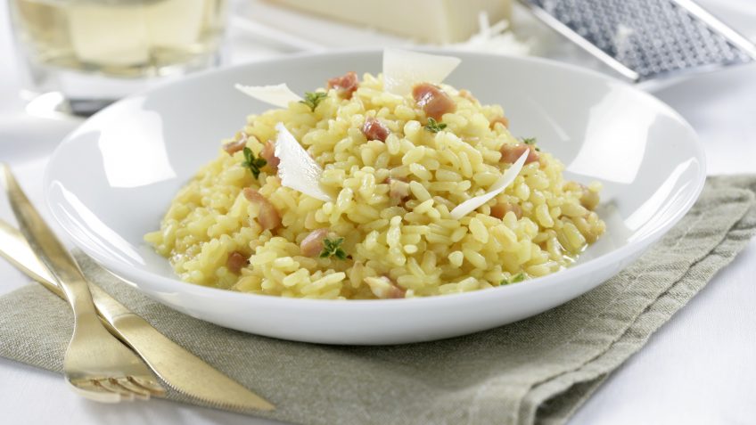 Foto de Arroz a la milanesa con jamón