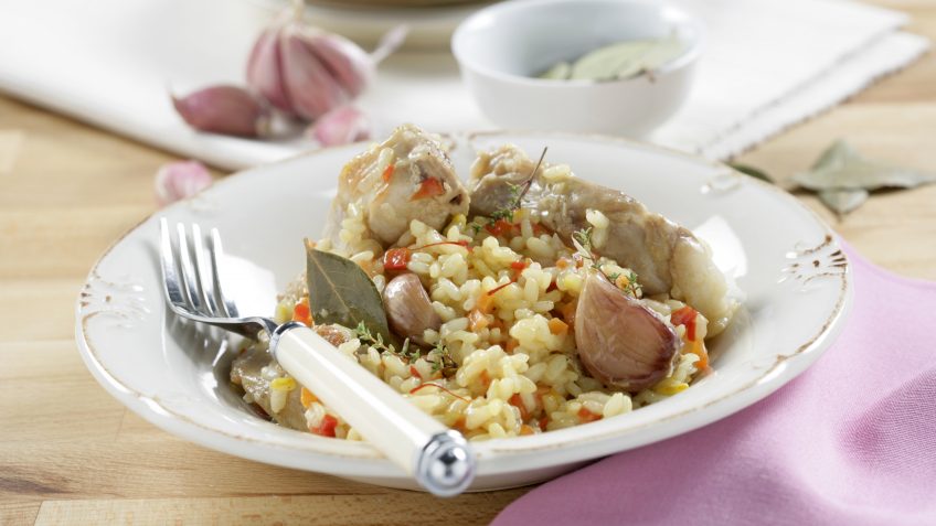 Foto de Arroz caldoso con conejo