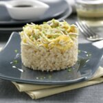 Timbal de arroz con gulas