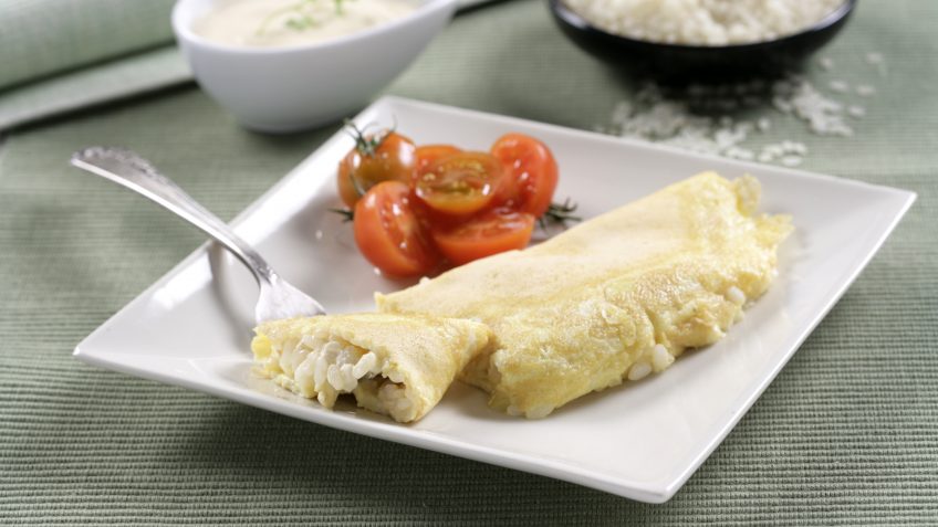 Foto de Tortilla francesa con arroz