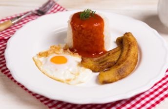 Arroz a la Cubana con Plátano – Recetas Brillante Sabroz