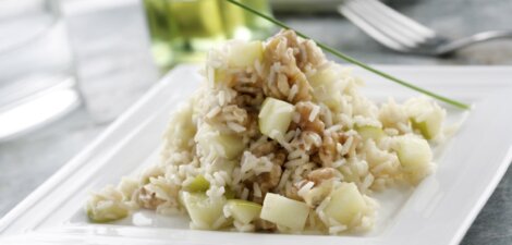 Arroz con manzana