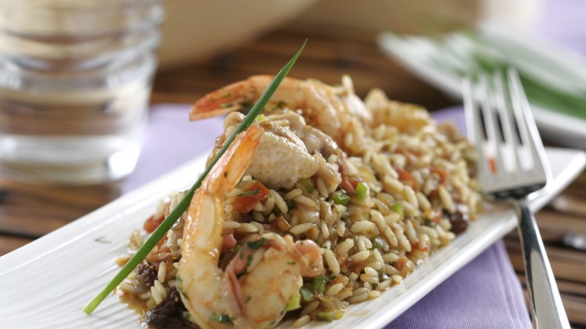 Foto de Arroz en salsa de soja