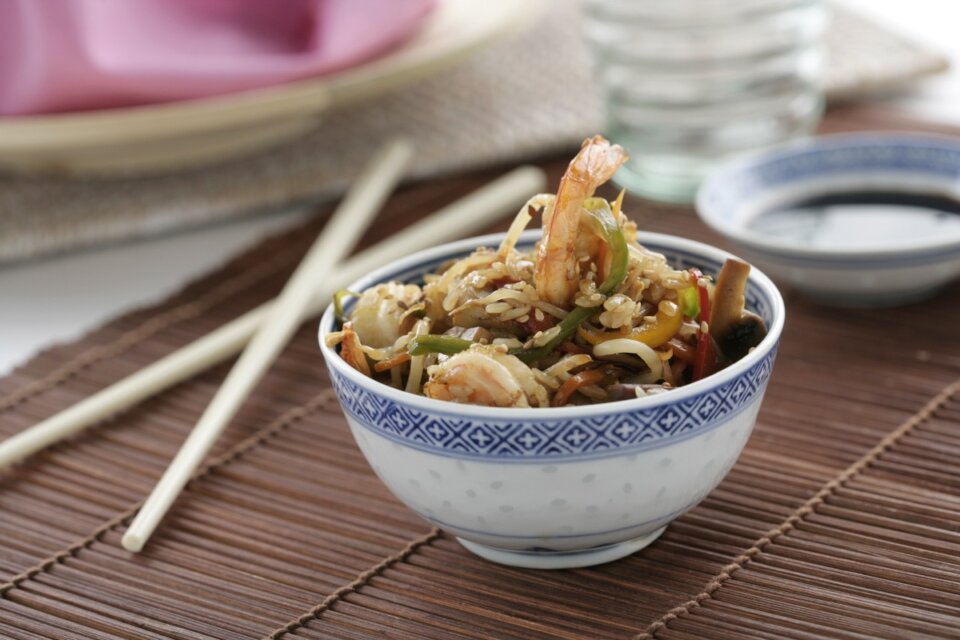Arroz estilo oriental