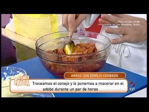 Arroz con conejo adobado