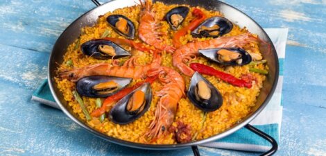 Paella para 20 personas | Paella de marisco fácil y deliciosa