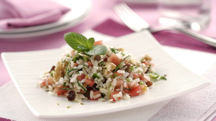 Foto de Parranda de arroz con verbena de verduras a la menta fresca