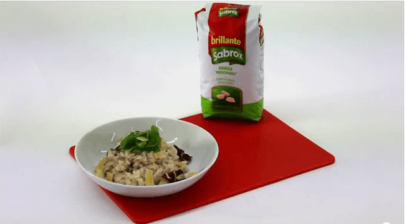Risotto de rúcula y achicoria