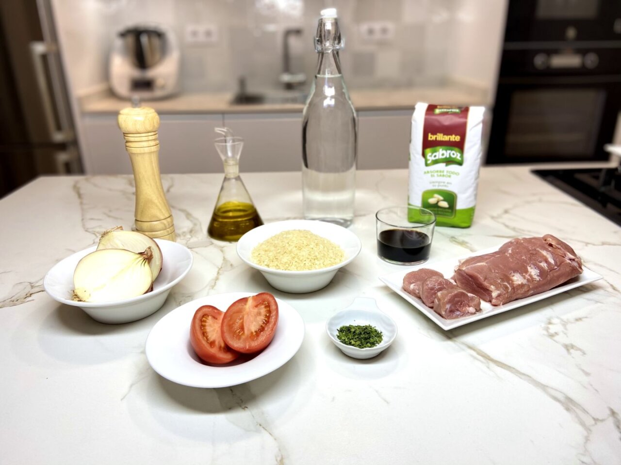 ingredientes para solomillo con arroz