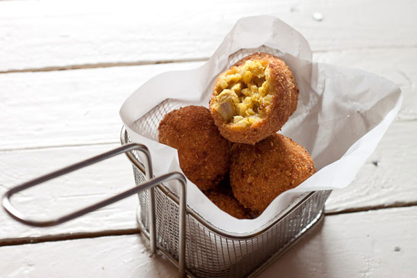 Foto de Croquetas de arroz con pollo al curry